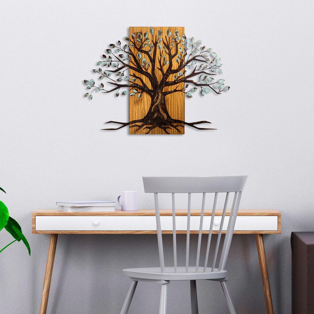 Wallity Zidna dekoracija Willow - 382-A, 58x80 cm, Smeđe boje