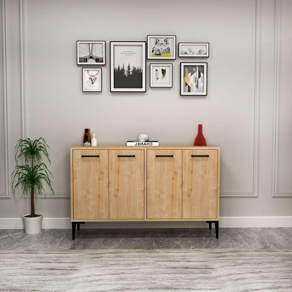 Hanah Home Konzolni sto Frezya, 120 x75 x29.6 cm, Hrast