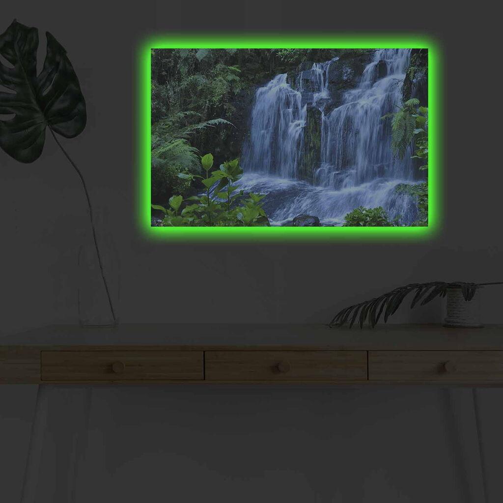 Wallity Slika na platnu sa LED osvetljenjem 45x70cm