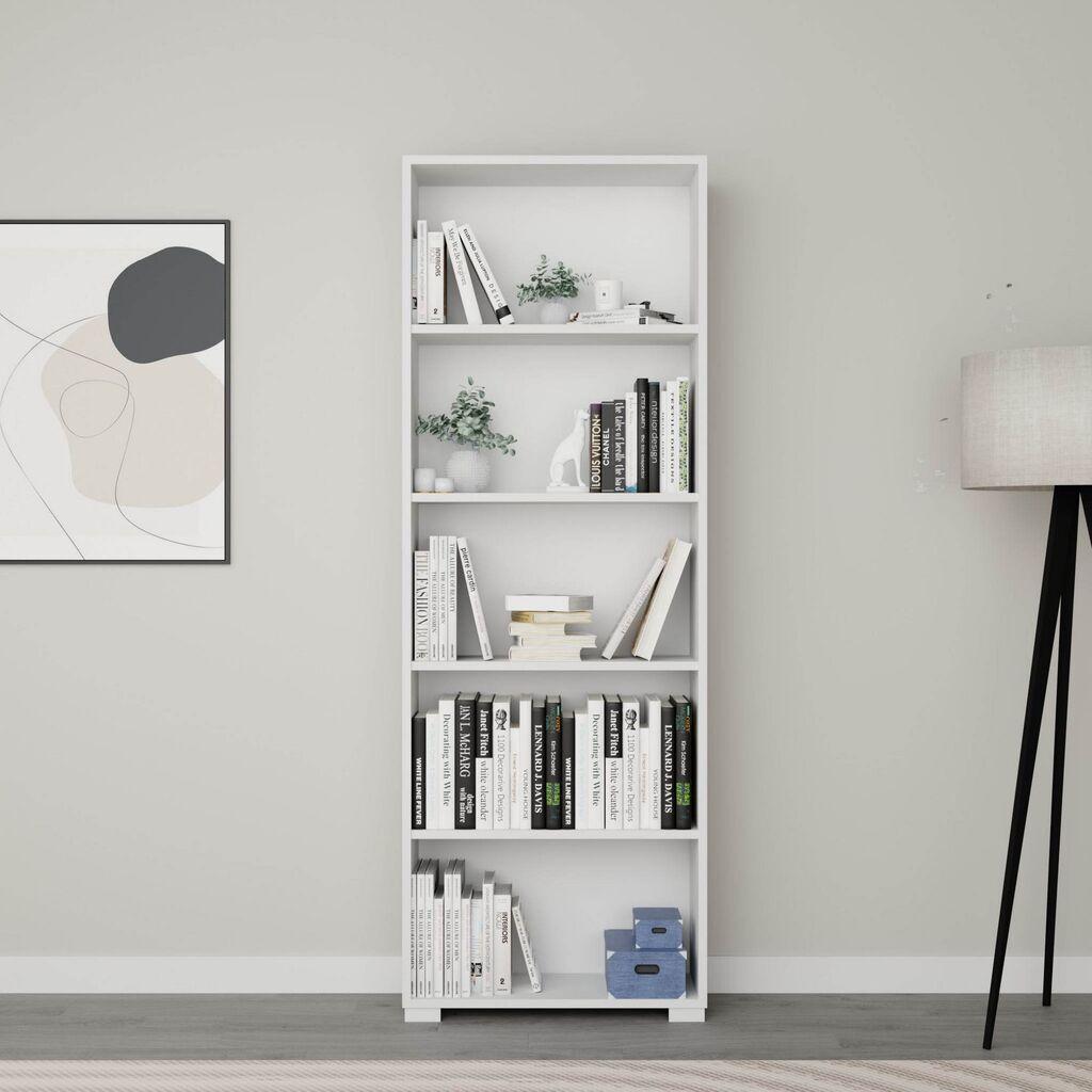 Hanah Home Polica za knjige Lucas 1600-110, 64x182x25 cm, Bela