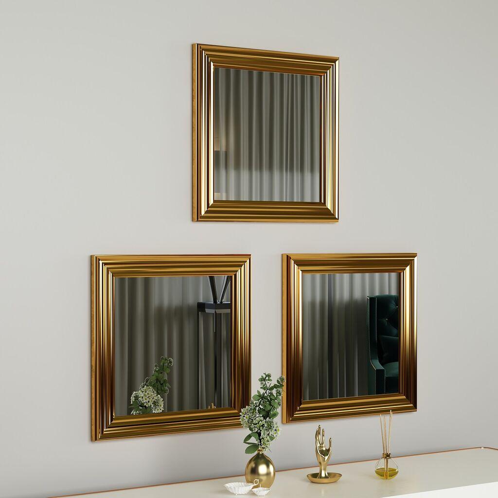 Hanah Home Set ogledala Otto, Zlatne boje
