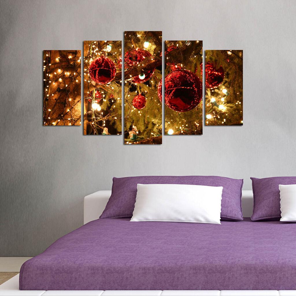 Wallity 5PMDFNOEL 5 Dekorativne slike, 5 slika
