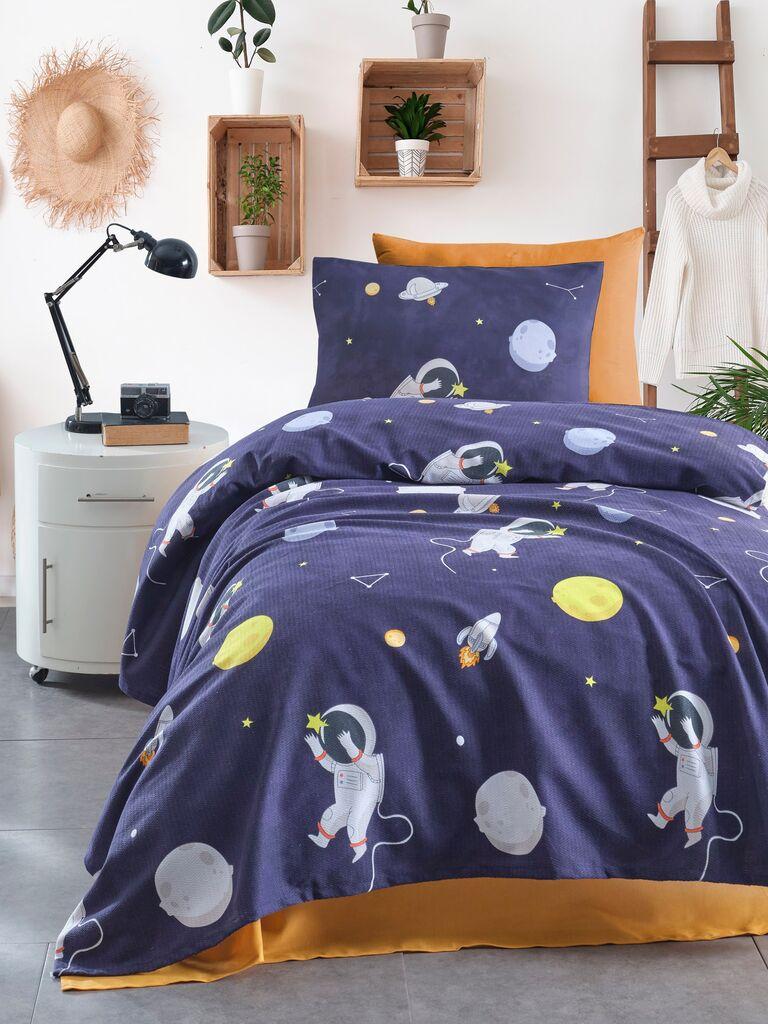 L'essentiel Maison Set Single prekrivač Astron, 160x235cm, Teget