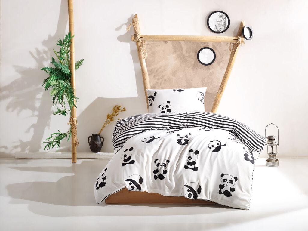 L'essentiel Maison Komplet posteljine Panda, 160x220cm, Bela