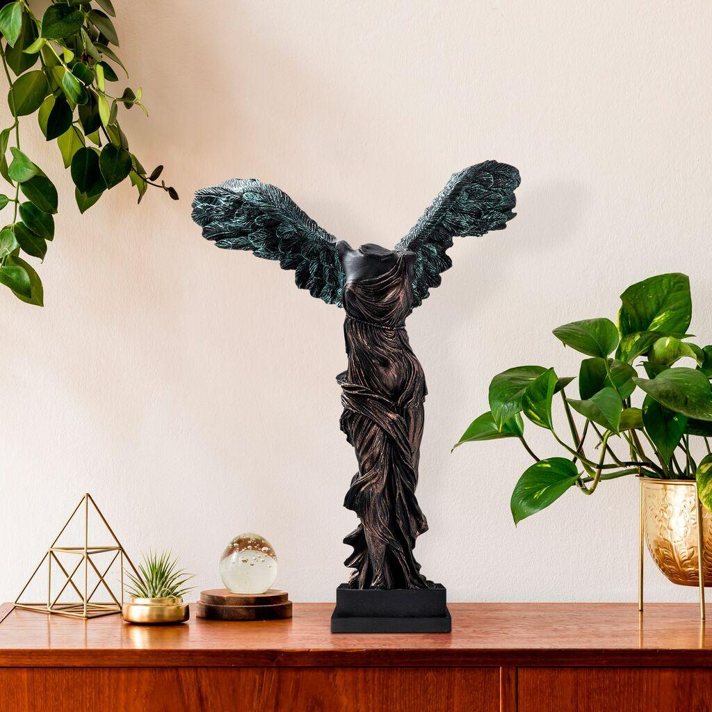Aberto Design Dekorativna figura Yak-024-A, 30x38x20 cm, Bronzane boje