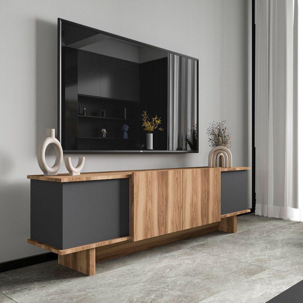 Hanah Home TV Komoda Diana, 180x50x33 cm, Antracit-Orah