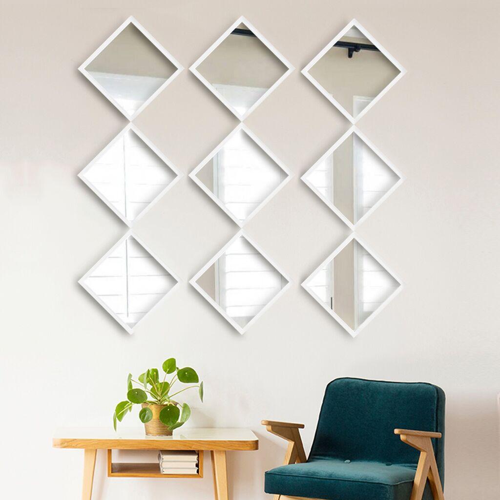 Wallity Set ogledala SETAYNA_033, Beli