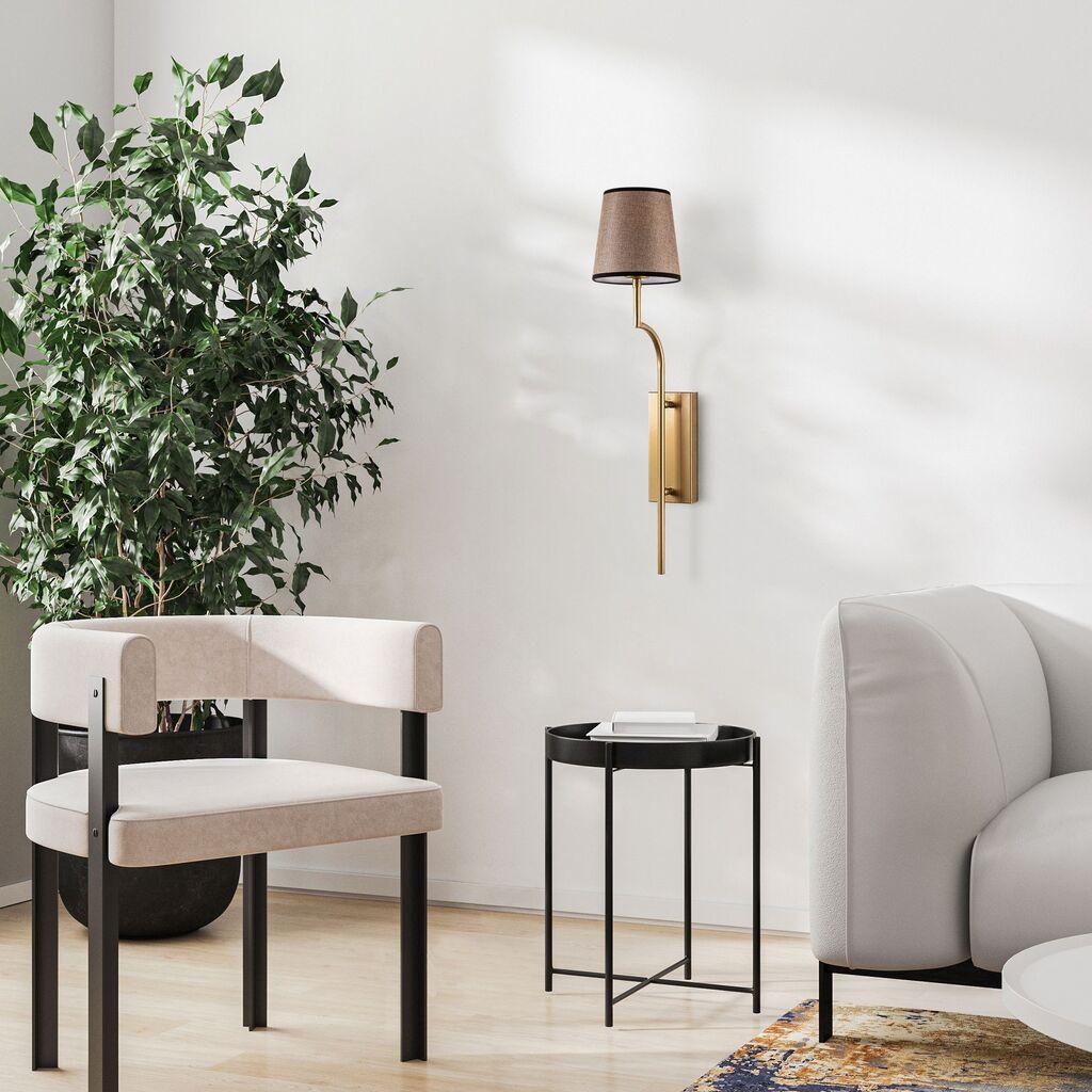Opviq Zidna lampa Lumora-15334, 16x22x72cm, IP20, Zlatno-smeđa boje