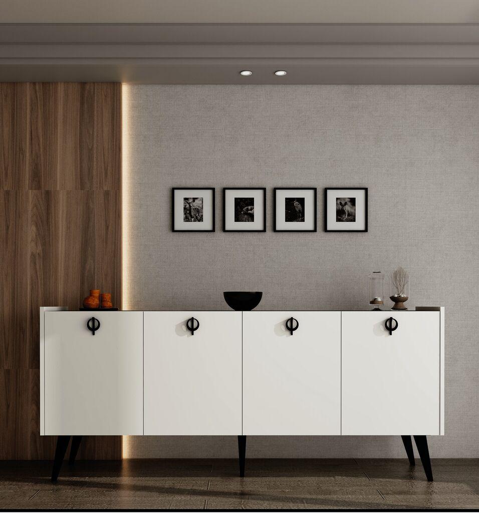 Hanah Home Konzola Ay Tasi Kaya, 180x79x40 cm, Bela
