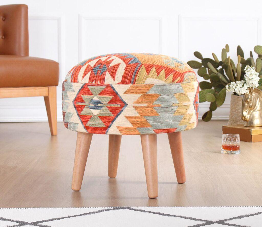 Atelier del Sofa Tabure Sefian, 46x42x46cm, Šareni