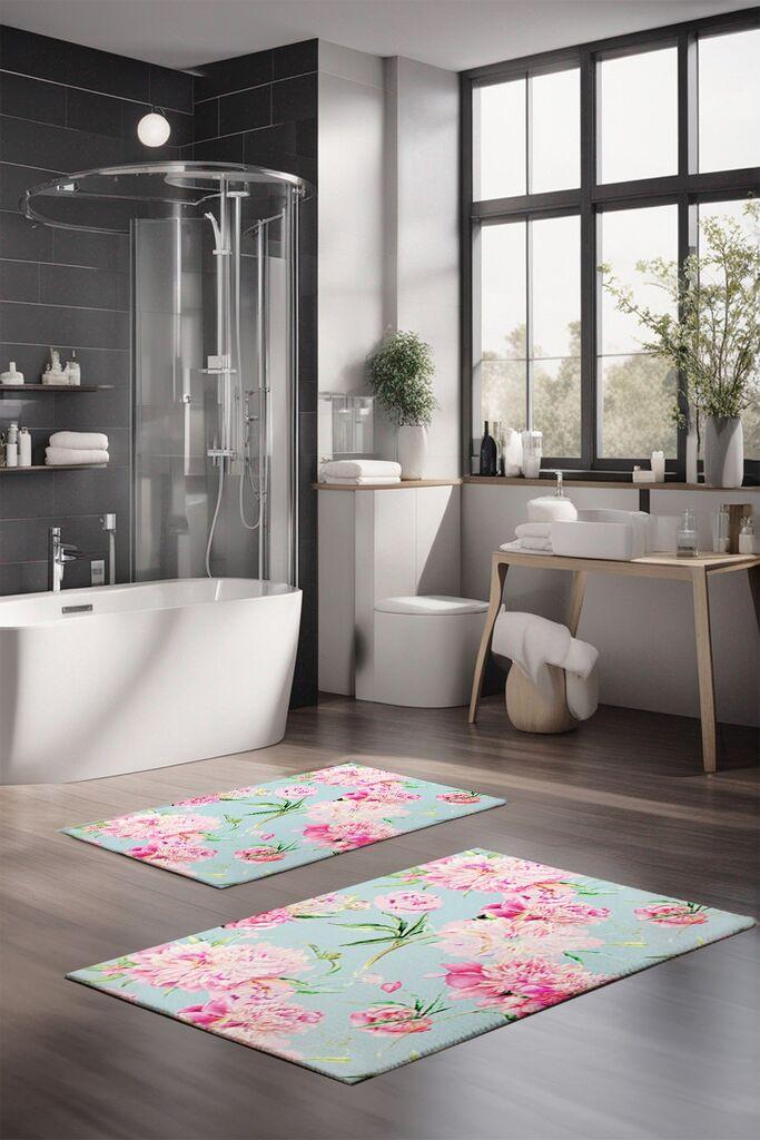 L'essentiel Maison Set prostirki za kupatilo CT-5256, 2 Komada, Šarena