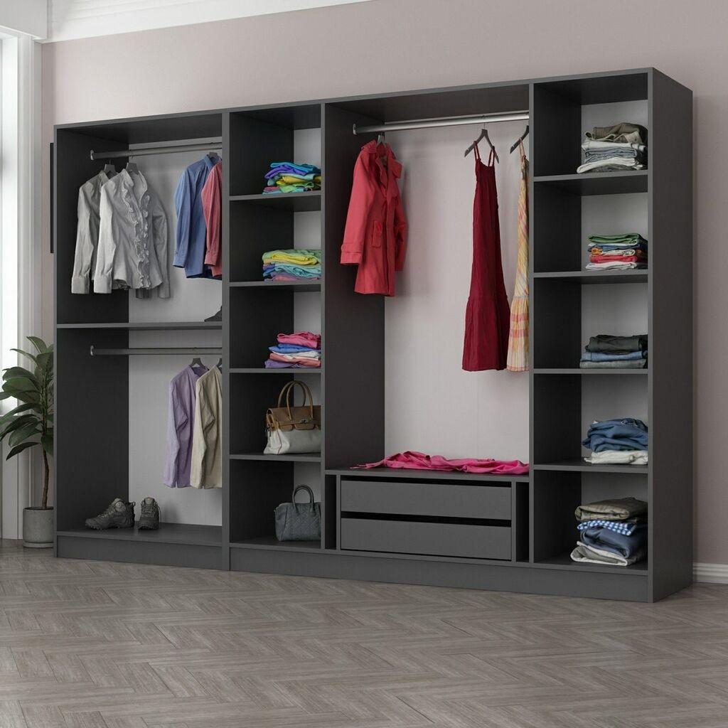 Hanah Home Garderober Kale-5043, 270x210x52 cm, Antracit
