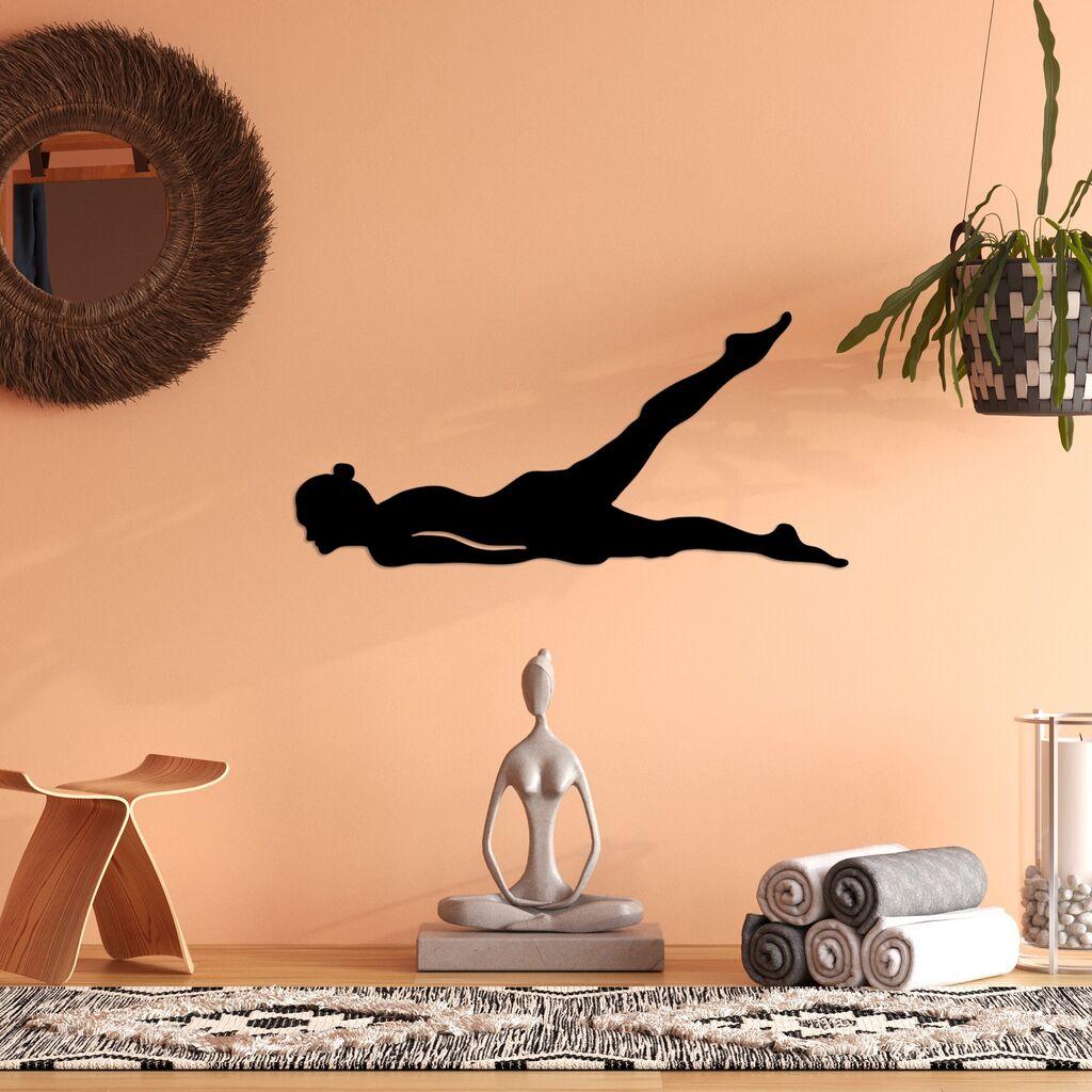 Wallity Zidna dekoracija Yoga 15, 60 x 28 cm,  Crna