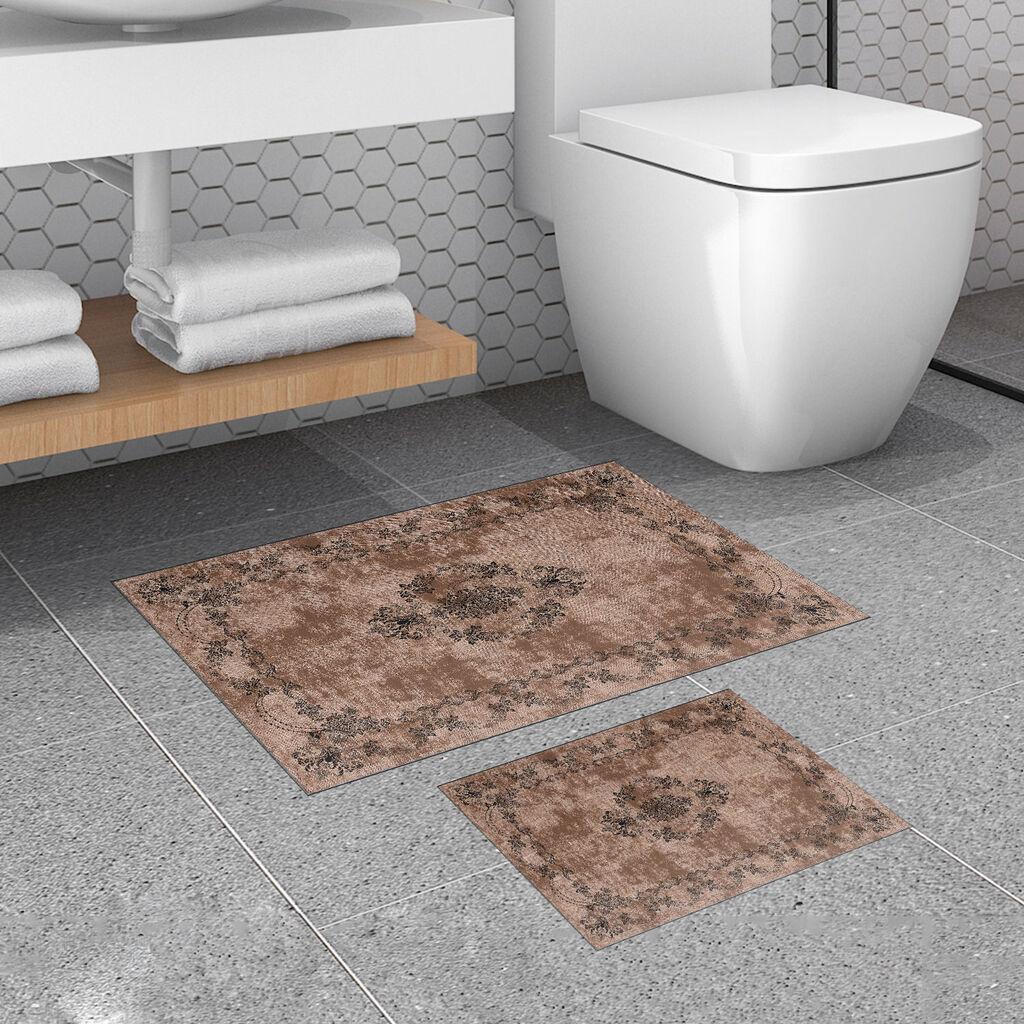 L'essentiel Maison Set 2 prostirke za kupatilo Braon
