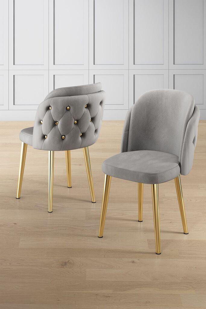 Hanah Home Set stolica Axle, 85x59x98 cm, 4 komada, Svetlosive