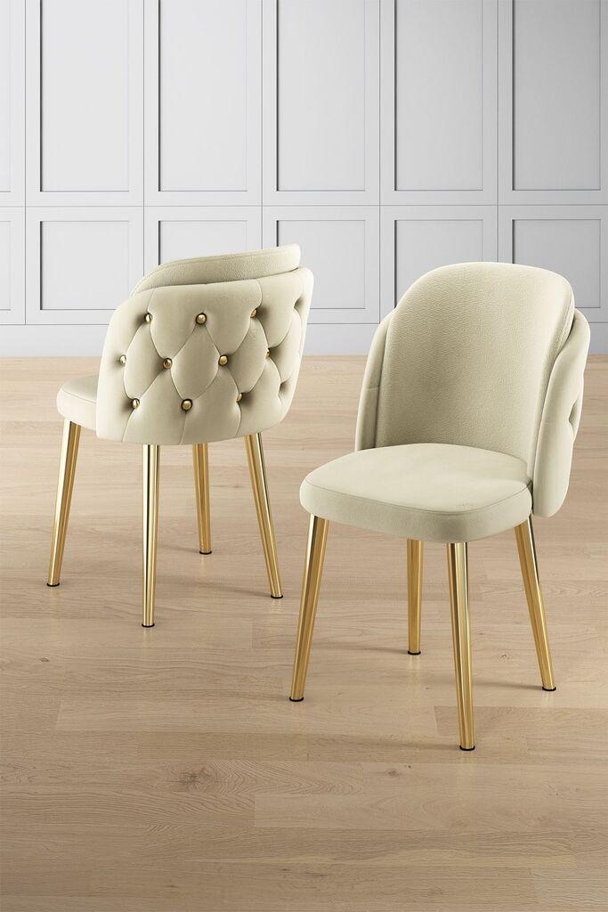 Hanah Home Set stolica Axle, 85x59x98 cm, 4 komada, Krem