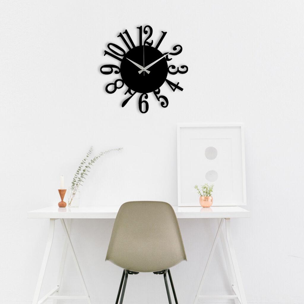 Wallity Zidni sat 48x48cm Crni