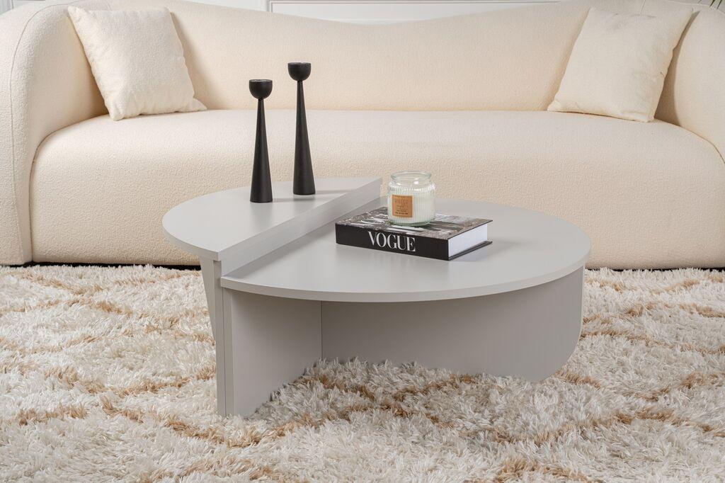 Nordure Klub sto-set Orion, 90x60x30cm, 85x30x35cm, 2 komada, Sivi