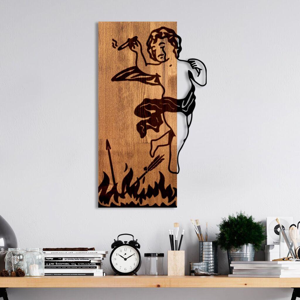 Wallity Zidna dekoracija Fallen Eros, 35 x 58 x 3 cm,  Smeđa