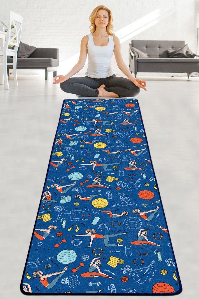 Vital and Vivid Prostirka za jogu Be Active, 60x200cm, Šarena