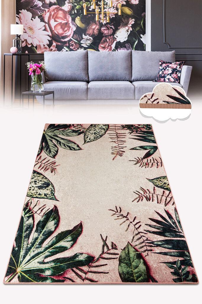Conceptum Hypnose Tepih Green Leaf, 80x100cm, Šareni