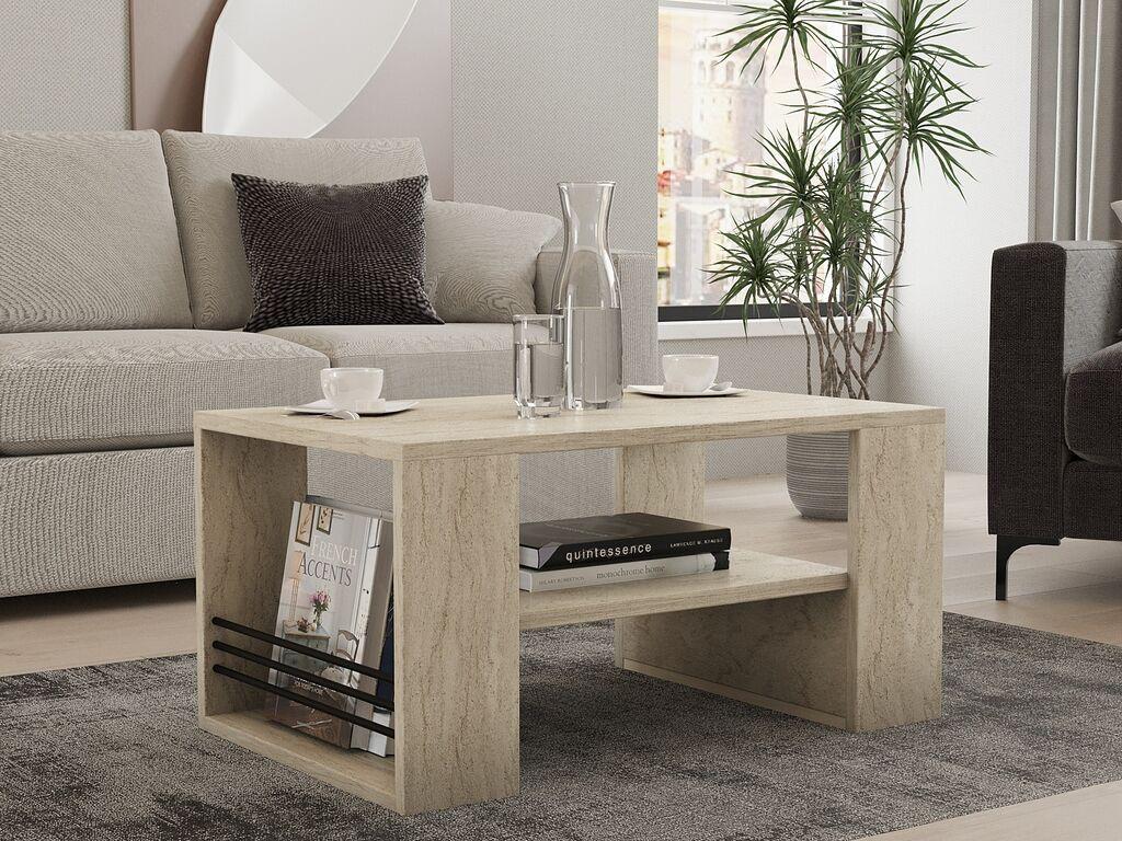 Hanah Home Klub sto Iris, 80x40x50 cm, Krem