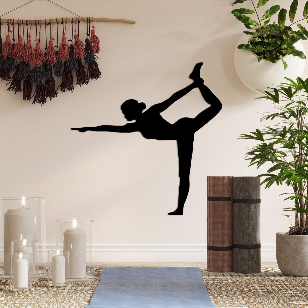 Wallity Zidna dekoracija Yoga 11, 55x55cm, Crna