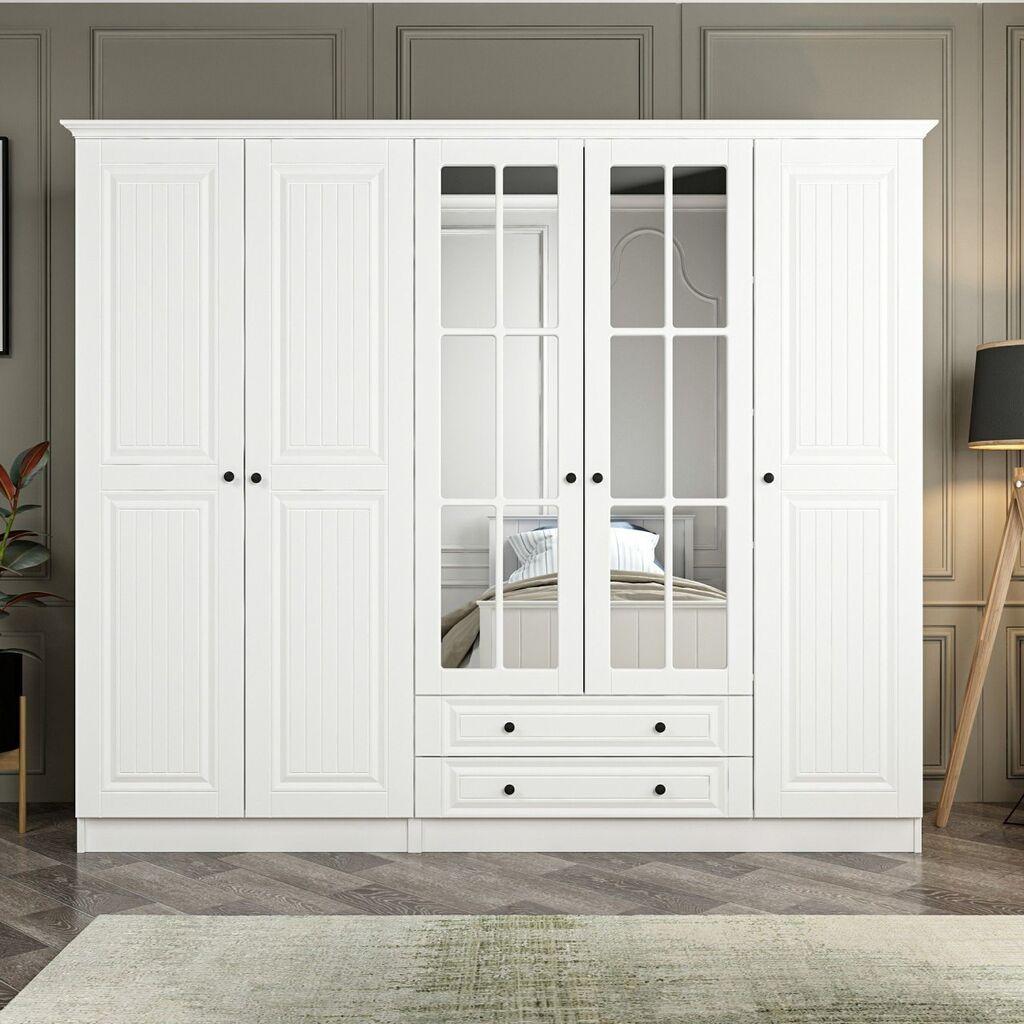 Hanah Home Kale 4018 Garderober, 225x190x52cm, Beli