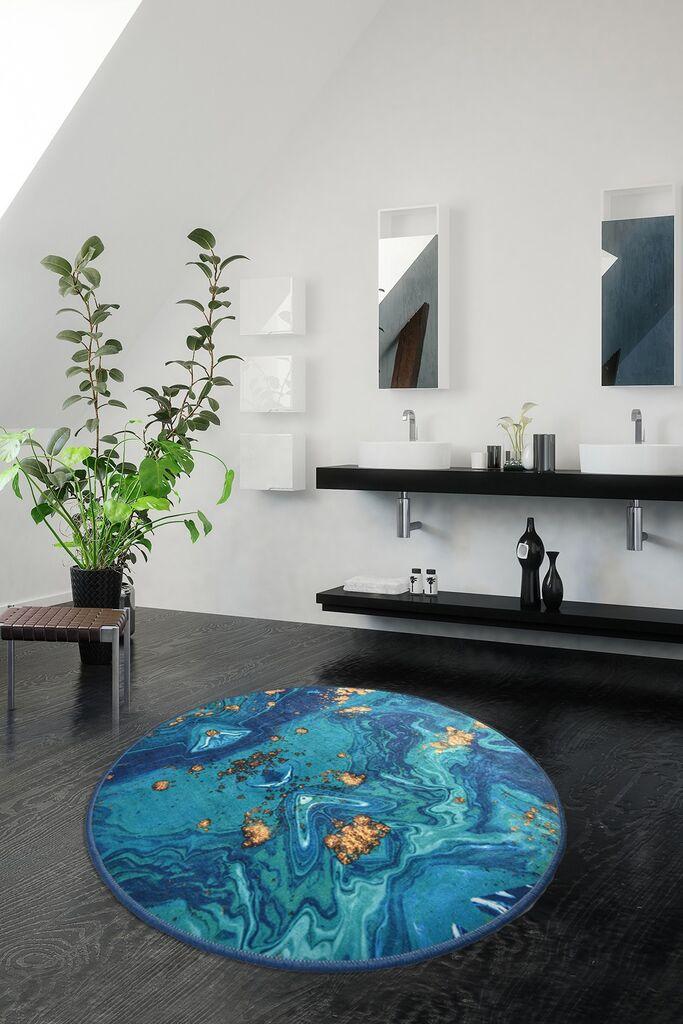 L'essentiel Maison Kupatilski otirač Marbling, 100cm, Plavi