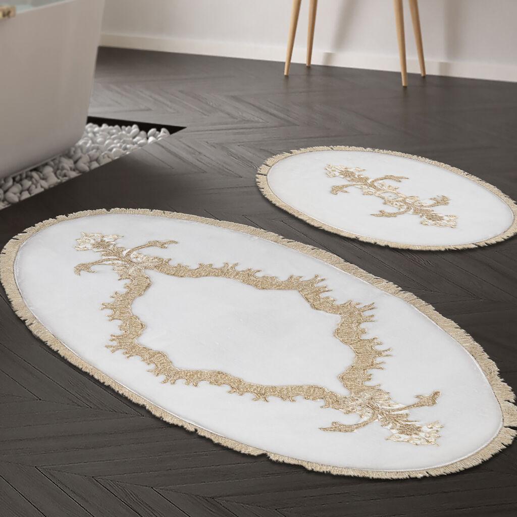 L'essentiel Maison Set 2 prostirke za kupatilo Krem