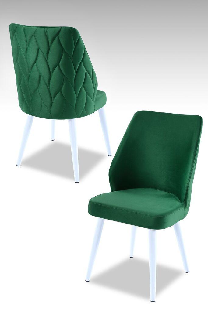 Hanah Home Set stolica Pufi, 48x90x43 cm, 2 komada, Zelene