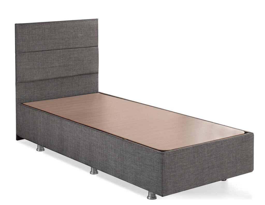 Hanah Home Osnova kreveta sa uzglavljem Silver, 90x100x200 cm, Siva