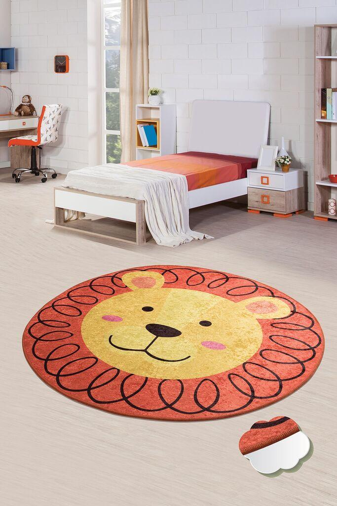 Conceptum Hypnose Tepih Leon, O140 cm, Narandžasto-žuti