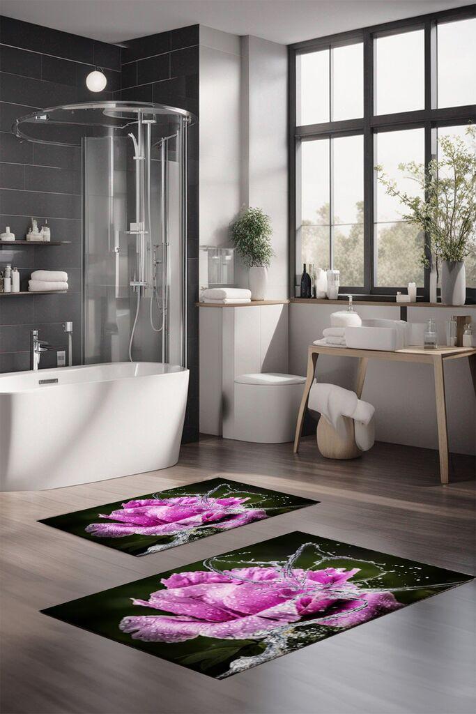 L'essentiel Maison Set prostirki za kupatilo CT-5149, 2 Komada, Šarena