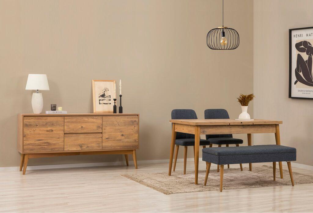 Hanah Home Trpezarijski set Vina 02 0900, Tamnoplavi