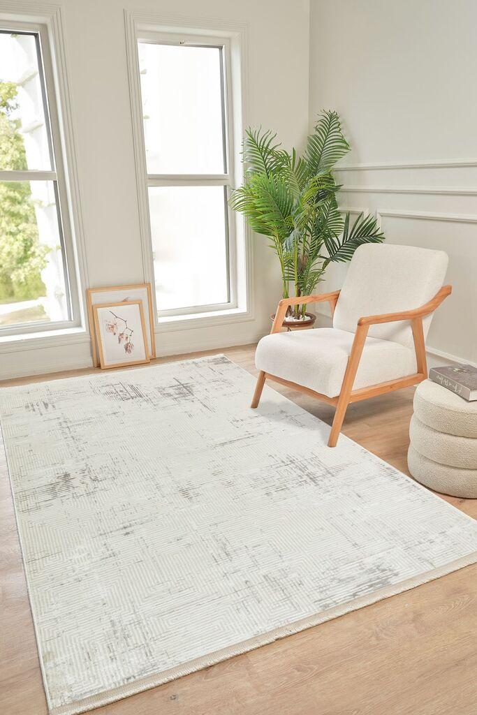 Conceptum Hypnose Tepih Kadifem Kd010, 120x500 cm, Beli