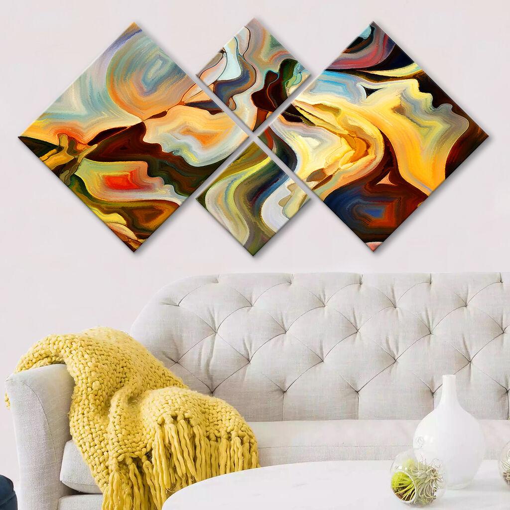 Wallity Slika 4MDF230711539, 60x115 cm, 4 dela