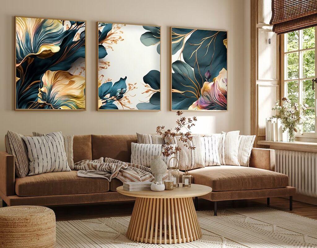 Wallity Uramljena slika Huhu217, 20x30 cm , 3 dela