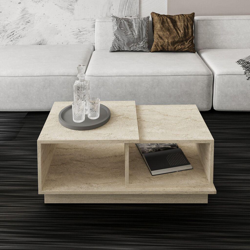 Hanah Home Klub sto Consept, 90x36x45 cm, Krem