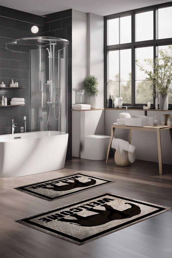 L'essentiel Maison Set prostirki za kupatilo CT-5158, 2 Komada, Šarena