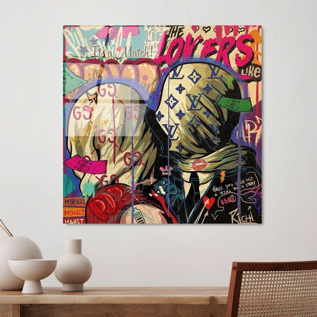 Wallity Slika od kalenog stakla 50x50cm