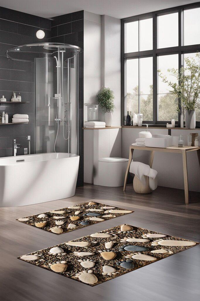 L'essentiel Maison Set prostirki za kupatilo CT-5196, 2 Komada, Smeđa