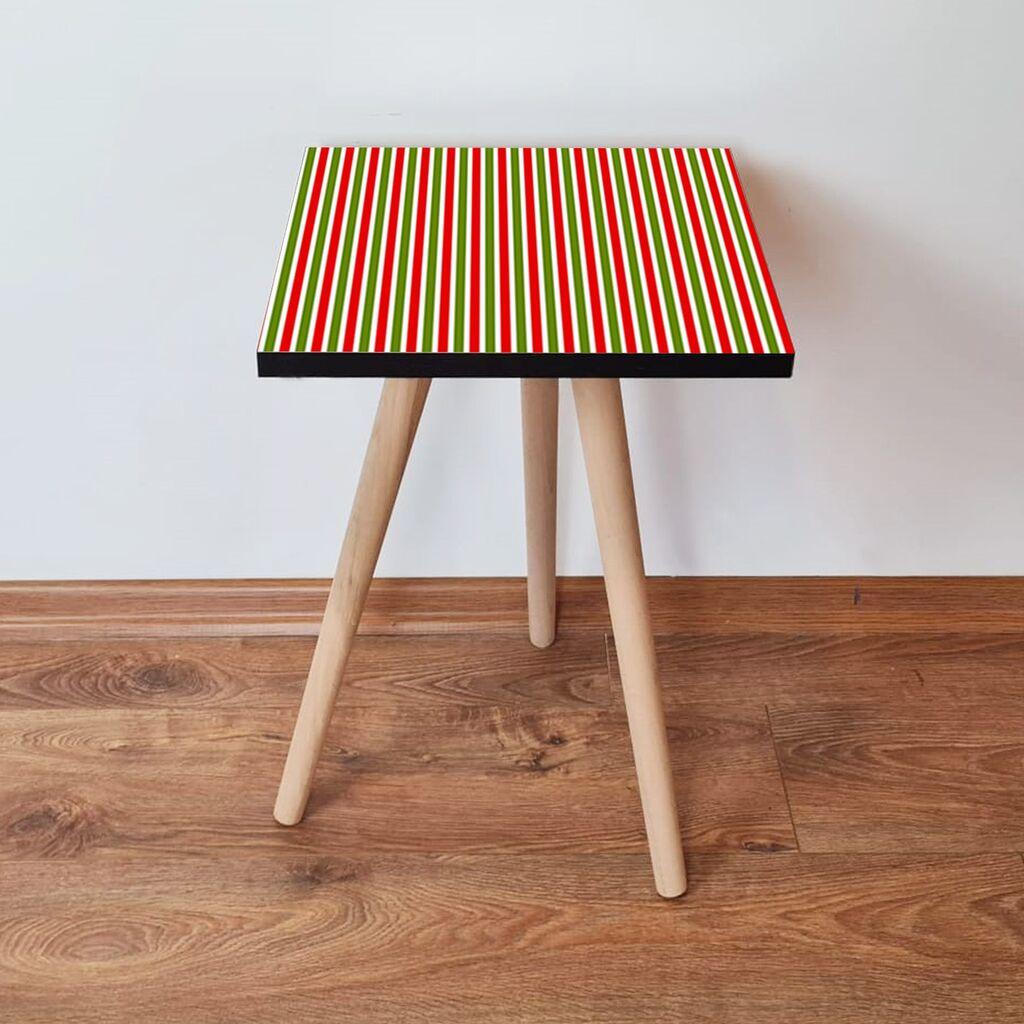 Hanah Home Klub sto Shp338, 35x42x35 cm, Crveno-zeleni