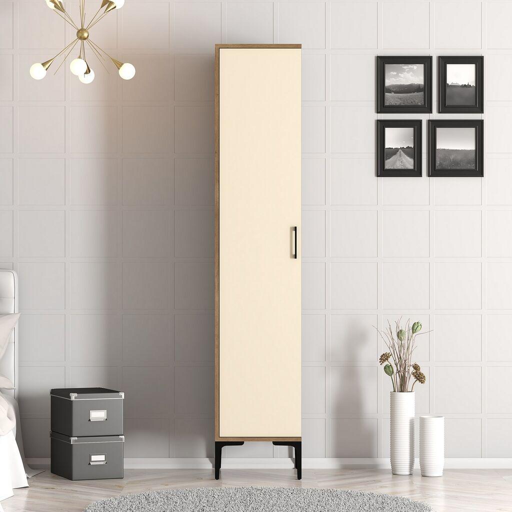 Hanah Home Garderober Kumsal S, 40x47.5x201.4 cm, Krem