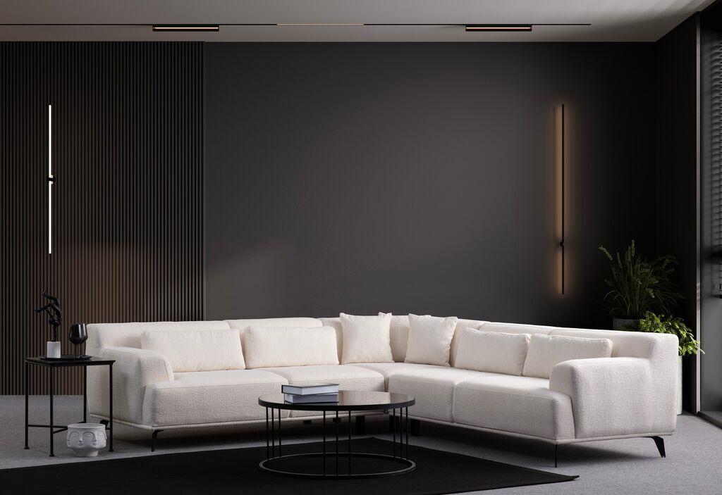 Atelier del Sofa Ugaona garnitura Jaguar L2-C-2R, 275x275x75 cm, Bela