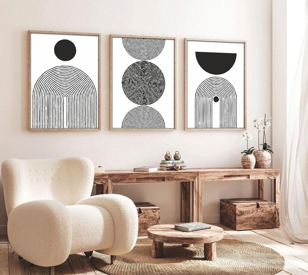 Wallity Dekorativna slika Huhu163, 30x40cm, 3 dela