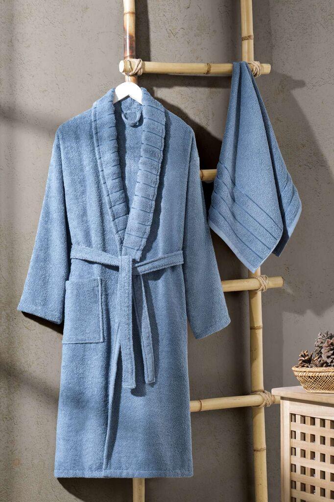 L'essentiel Maison Set Bademantil sa peškirom Carla, Indigo