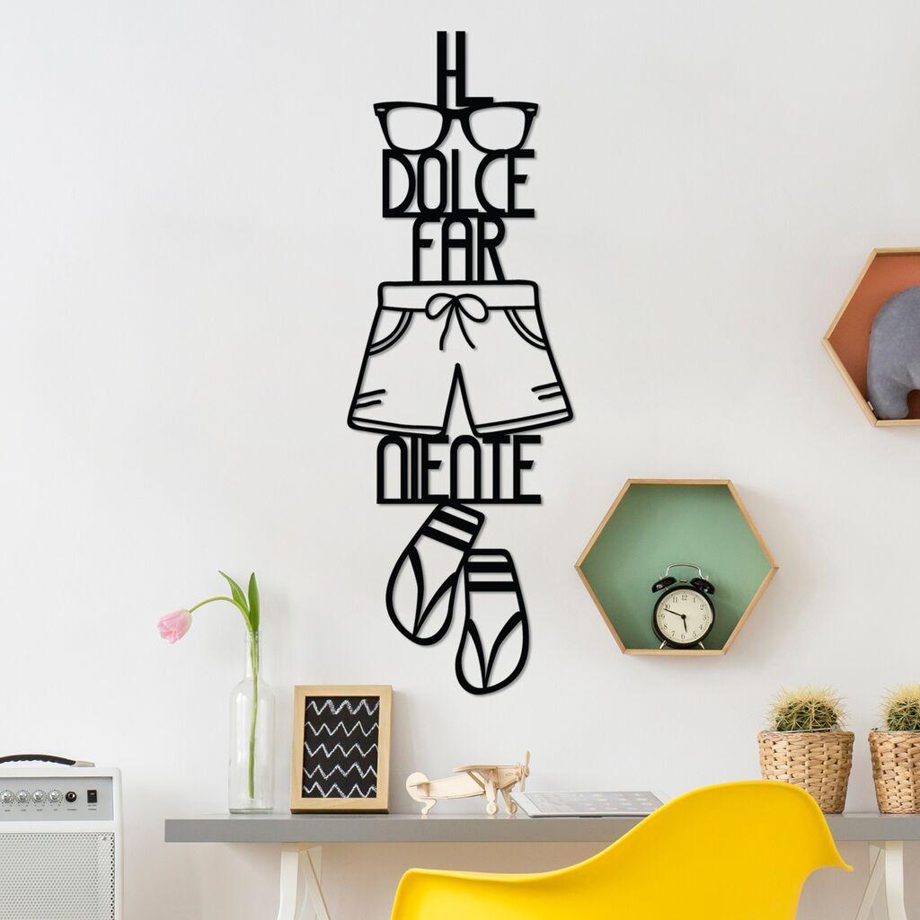 Wallity Zidna dekoracija Dolce Far Niente 3, 30 x 85 cm,  Crna