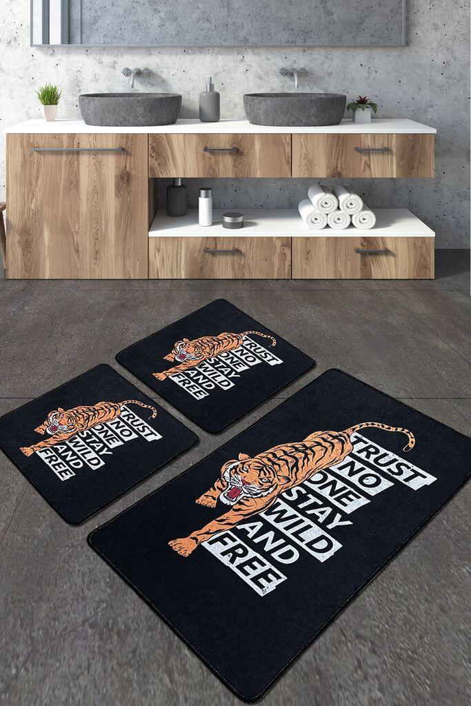 L'essentiel Maison Set 3 prostirke za kupatilo Šareni