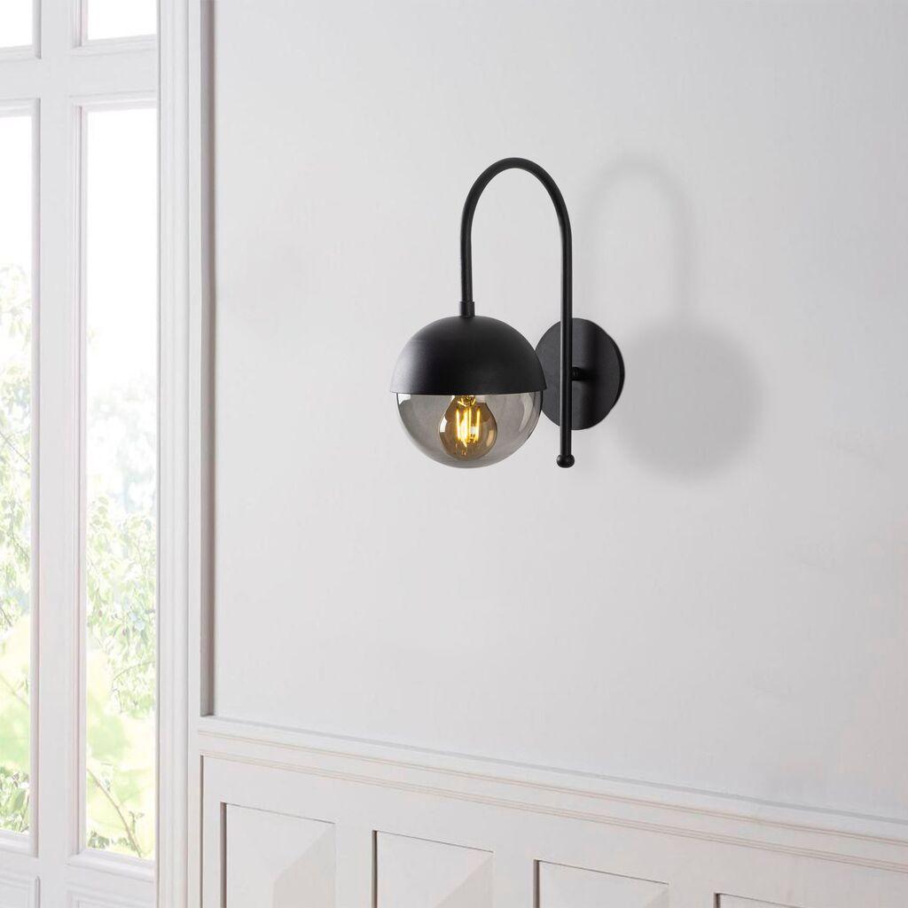 Opviq Zidna lampa E27 Socket, Crno-Siva